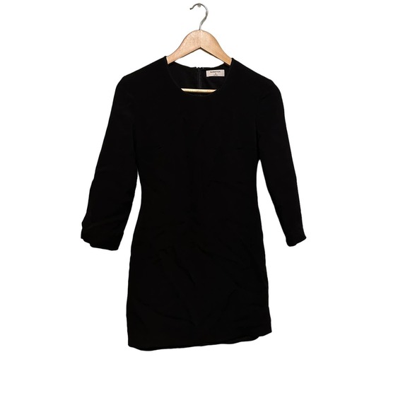 Aritzia Dresses & Skirts - Aritzia Babaton Black Long Sleeve Mini Dress Size 0